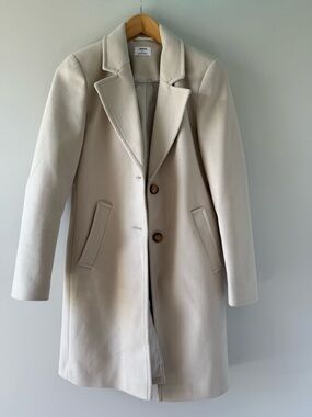 Ardene Cream Single-Breasted Pea Coat